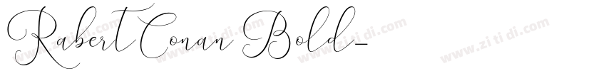 RabertConan Bold字体转换